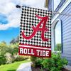Crimson Tide Houndstooth Banner House Flag and 5 Foot Flagpole Set view 4