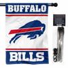 Bills White Banner House Flag and 5 Foot Flagpole Set view 1