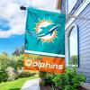 Dolphins Banner House Flag and 5 Foot Flagpole Set view 4