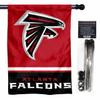 Falcons Banner House Flag and 5 Foot Flagpole Set view 1