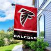 Falcons Banner House Flag and 5 Foot Flagpole Set view 4
