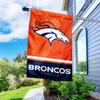 Broncos Banner House Flag and 5 Foot Flagpole Set view 4