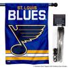 Blues Banner House Flag and 5 Foot Flagpole Set view 2