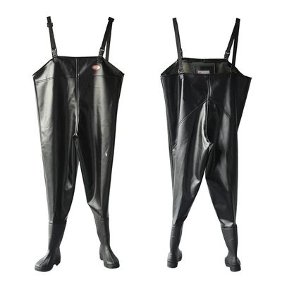 Chest Waders for Men Women, Waterproof Lightweight Wading Boots Non-slip Oxford Bootfoot for Fishing & Hunting (Color : Black, Size : US11/EU44/UK10)