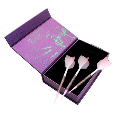 CUESOUL Pink Lady Cocktail with Oil Paint Finished-19g Soft Tip 90% Tungsten Dart Set