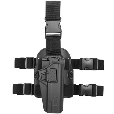 1911 Drop Leg Holster, Level II Tactical Thign Holster Fits Colt 1911/ Elite Force 1911/ Kimber 1911/ Springfield 1911 and Most 1911 Full Size 5'' No Rail, Adjustable, Right Hand Black