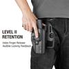 1911 Drop Leg Holster, Level II Tactical Thign Holster Fits Colt 1911/ Elite Force 1911/ Kimber 1911/ Springfield 1911 and Most 1911 Full Size 5'' No Rail, Adjustable, Right Hand Black view 2