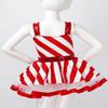 Sxiwei Girls Candy Cane Shiny Sequins Dance Tutu Dress Figure Ice Skating Performance Costume Leotard Red 14 Years view 4
