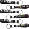 MTLEE 24 Pieces Hockey Motivational Keychains Bulk Sports Party Favors Gift with Motivational Quotes Hockey Party Supplies view 1