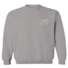 0436. White Graphic Printed Egyptian Egypt Ancient Anubis Horus Eye god King Men's Crewneck Sweatshirt (Light Gray X-Large) view 1