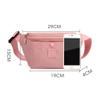Fanny Bag Nylon Chest Bag Shoulder Bag Messenger Bag Wallet Outdoor Sports Cycling Bag for Men&Women-Red view 2