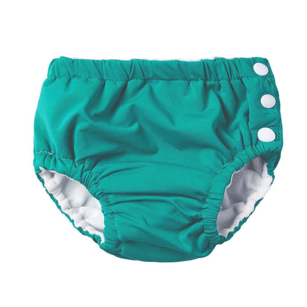 Yeahdor Baby Boys Girls Reusable Swim Diaper Washable Adjustable Swimming Shorts Trunks Underwear Green A 6-9 Months