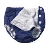 iiniim Baby Boys Girls Reusable Swim Diapers Washable Pool Swimming Diapers Swimwear Pants Navy Blue 9-12 Months view 3
