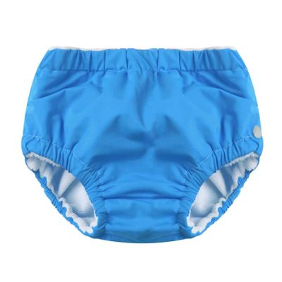 Yeahdor Baby Boys Girls Reusable Swim Diaper Washable Adjustable Swimming Shorts Trunks Underwear Blue A 6-9 Months