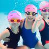2 pcs Kids Swim Cap Silicone Swimming Cap for Boys Girls (Age 3-12) Cover Ears Waterproof Bathing Cap Keep Hair Dry Swimming Hat for Hair view 3