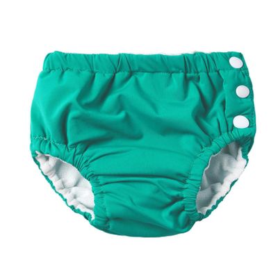 iiniim Baby Boys Girls Reusable Swim Diapers Washable Pool Swimming Diapers Swimwear Pants Green 18-24 Months