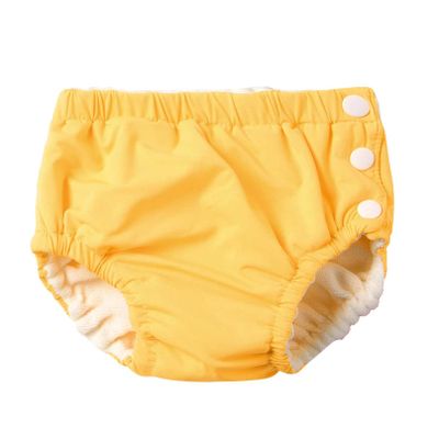 iiniim Baby Boys Girls Reusable Swim Diapers Washable Pool Swimming Diapers Swimwear Pants Yellow 18-24 Months