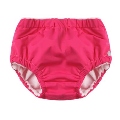 iiniim Baby Boys Girls Reusable Swim Diapers Washable Pool Swimming Diapers Swimwear Pants Hot Pink 18-24 Months
