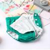 Yartina Baby Reusable Swim Diaper for Boys Girls Washable Adjustable Diaper Covers Bloomer Swimsuit Green 6-9 Months view 4