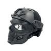 PJ Tactical Protective Helmet and Skull Mask Set, with Adjustable Full-Face Protective Mask Suitable for Such As Paintball Shooting, CS Games, Costume Parties Fast Helmet view 2