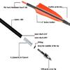 AMEYXGS 34 Inch Carbon Arrows 400 Spine Hunting Arrows with Removable Tips and 4 Turkey Feather Target Practice Arrow for Compound & Recurve & Long Bow 6/12 Pcs (Orange Set, 12 pcs) view 3