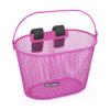ANZOME Kids Bike Basket, Bicycle Basket for Boy and Girl, Waterproof Metal Wire Children's Bicycle Basket, Suitable for Most Children's Bicycles and Kids Tricycles (Pink) view 1