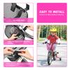 ANZOME Kids Bike Basket, Bicycle Basket for Boy and Girl, Waterproof Metal Wire Children's Bicycle Basket, Suitable for Most Children's Bicycles and Kids Tricycles (Pink) view 3