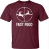 Go All Out 4X-Large Maroon Adult Deer Hunting Fast Food Funny Hunter T-Shirt view 2