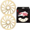 CNC Bike Disc Brake Rotor 160mm 180mm 203mmBicycle Disc Brake Rotor 203mm With Bolts For MTB Mountain Bike BmxGold view 2