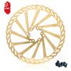CNC Bike Disc Brake Rotor 160mm 180mm 203mmBicycle Disc Brake Rotor 203mm With Bolts For MTB Mountain Bike BmxGold view 3