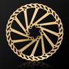 CNC Bike Disc Brake Rotor 160mm 180mm 203mmBicycle Disc Brake Rotor 203mm With Bolts For MTB Mountain Bike BmxGold view 4