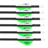 AMEYXGS 31inch Carbon Arrows Hunting Arrows Spine 250 300 350 400 500 600 Target Practice Arrows with Removable Tips for Archery Compound and Recurve Traditional Bow 6/12pcs (6pcs, Spine 250) view 4