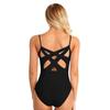 Sywiyi Women's Criss Cross Ballet Dance Costume Gymnastics Leotard Tank Top Camisole Bodysuit Dancewear Black X-Large view 3