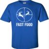 Go All Out 4X-Large Royal Blue Adult Deer Hunting Fast Food Funny Hunter T-Shirt view 2
