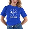Go All Out 4X-Large Royal Blue Adult Deer Hunting Fast Food Funny Hunter T-Shirt view 3
