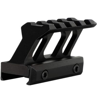 CAJOAUIS 1" inch Picatinny Riser Mount 45 Degree Angled Forward Extending High Profile for Micro Reflex Sight Red Dot Scope 4slots