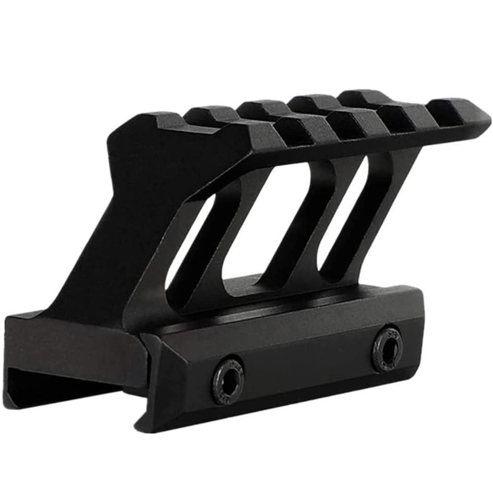 CAJOAUIS 1" inch Picatinny Riser Mount 45 Degree Angled Forward Extending High Profile for Micro Reflex Sight Red Dot Scope 4slots