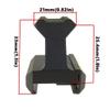 CAJOAUIS 1" inch Picatinny Riser Mount 45 Degree Angled Forward Extending High Profile for Micro Reflex Sight Red Dot Scope 4slots view 3