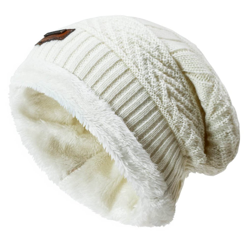 HINDAWI Winter Knit Beanie Hats for Girls Warm Snow Windproof Hat Children Slouchy Skull Cap for Kids Youth (5-14 Years)