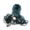6.5FT x 33FT Green Fishing Gill Nets Beach Seine Drag Nets Hand Made Fishing Equipment Trammel Net with PVC Foam Float Bobbers and Lead Sinkers view 3