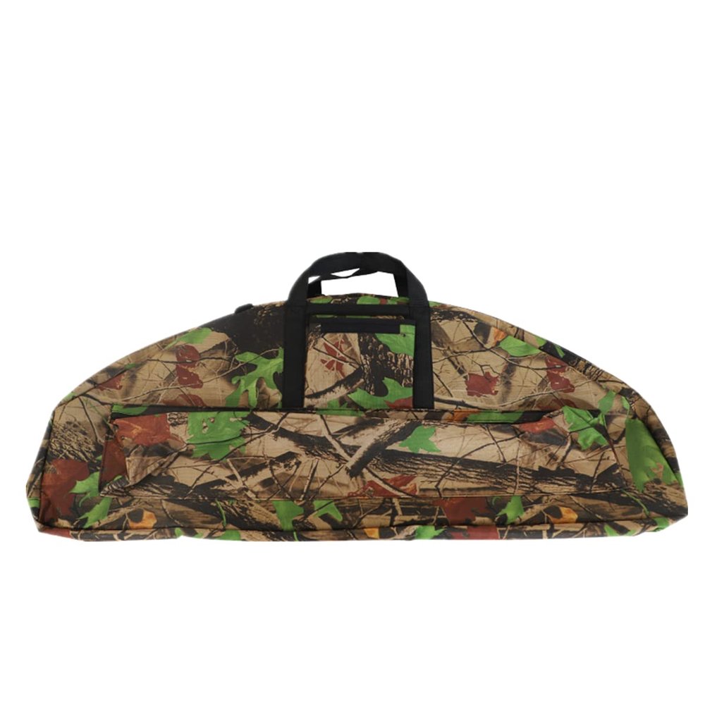 UNISTRENGH Canvas Compound Bow Soft Cases Compound Bow Carry Tote Shoulder Bag with Arrow Pocket (Camouflage #2, 45.3''L x 17.7''W)