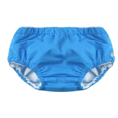vastwit Toddler Baby Girls Boys Swim Diapers Unisex Swimming Trunks Button Closure Washable Shorts Blue 12-18 Months