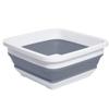 2.4 Gal(9L) Collapsible Dish Pans for Washing Dishes, Space Saving Multiuse Foldable Sink Tub, Kitchen Storage Tray for Outdoor Camping, Vegetable Washing, RV (Gray) view 1