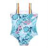 Daenrui Kids Girls One Piece Bathing Suit Rainbow Straps Ruffle Swimwear Hawaiian Beach Floral Swimsuit Turquoise 8 Years view 4