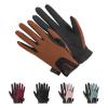 Thapower Horse Riding Gloves Kid Girls Equestrian Riding Gloves Youth Women Flower Pattern Horseback Leather Gloves Summer Winter Outdoor Sports Mittens view 1
