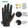Thapower Horse Riding Gloves Kid Girls Equestrian Riding Gloves Youth Women Flower Pattern Horseback Leather Gloves Summer Winter Outdoor Sports Mittens view 3