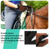Thapower Horse Riding Gloves Kid Girls Equestrian Riding Gloves Youth Women Flower Pattern Horseback Leather Gloves Summer Winter Outdoor Sports Mittens view 4