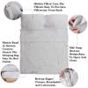 S VICTORY SYMBOL 100% Linen Portable Bed Sheet,Sleeping Bag Liner for Hotel and Travel,Sleep Sack Adult-Ultra Lightweight Backpacking with Zipper,Queen Size Light Grey view 2