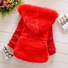 Baby Girls Winter Autumn Warm Hooded Jacket Coat (Red, 2 Years) view 4