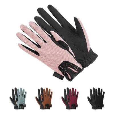 Thapower Horse Riding Gloves for Kids Girls Youth Equestrian Horseback Riding Gloves Youth Women Winter Outdoor Leather Mitts Biking Cycling Gardening Glove